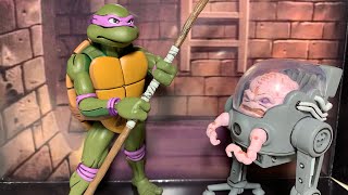 Teenage Mutant Ninja Turtles 1987 NECA Donatello VS Krang Target Exclusive Two Pack Review [upl. by Ihpen431]