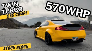 Absolutely THRASHING This TwinTURBO Infiniti G35 COUPE 4K POV [upl. by Daitzman]