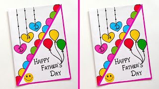 Fathers day greeting card ideas  Easy and Beautiful Fathers Day card  Happy Fathers day card 2024 [upl. by Ahcorb]