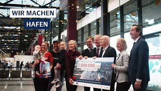 1 Millionster Gast am Kreuzfahrtstandort Hamburg [upl. by Aksoyn]