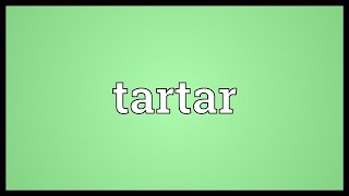 Tartar Meaning [upl. by Gnap]