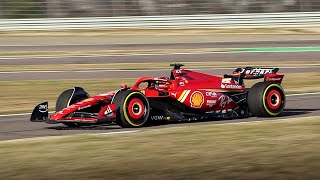 Ferrari SF24 F1 2024 Car Filming Day at Fiorano Circuit [upl. by Nixie]