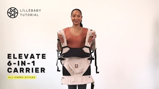 LÍLLÉbaby Elevate 6in1 Carrier Tutorial  All Carry Styles [upl. by Gorman]