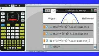 TINSpire Quick Tip 10  Restrict Domain of a Graph [upl. by Iseabal40]