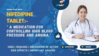 Nifedipine Tablet Uses Dosage Mechanism of Action Side Effects amp Important Advice  MediInsights [upl. by Halika]