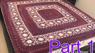 Basket Weave Blanket Crochet Tutorial Pt 1  Making the Grannies  Right [upl. by Seraphina]