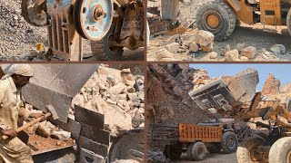 Quarry Rock Jaw Crusher Baring Replacement [upl. by Dnalon]