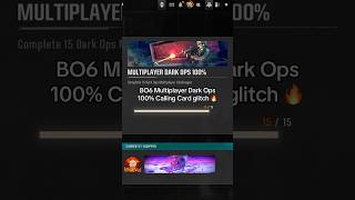 BO6 100 Dark Ops Challenges calling card glitch 🔥 blackops6 bo6 blackops cod callofduty [upl. by Elsie]