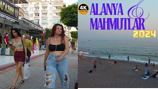 Alanya Mahmutlar Street Full Tour 2024 JULY l Alanya Antalya Turkey Holiday Turkey Travel 4k Video [upl. by Arondel]