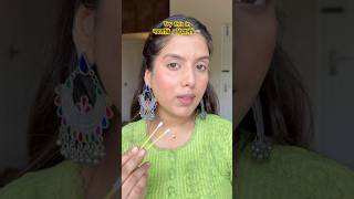 Try this hack🪷 beautyhacks makeuphacks festivemakeuplook indianfestival shorts [upl. by Toogood]