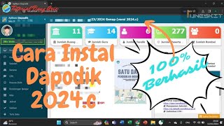 Cara Instal Dapodik Versi 2024c  tutorialbangarie1987 [upl. by Jasmin948]