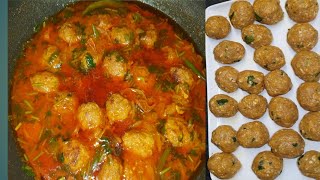 How to make meatballs curry easy cookLamb meatball curry [upl. by Lawry]