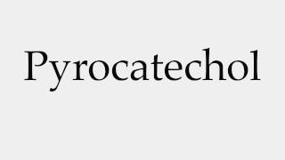 How to Pronounce Pyrocatechol [upl. by Eldwin628]