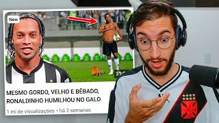 MESMO GORDO VELHO E BÊBADO RONALDINHO HUMILHOU NO ATLÉTICO MINEIRO [upl. by Olaf]