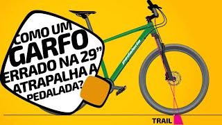 Como um garfo errado na bike aro 29 pode atrapalhar o seu pedal Pedaleria explica [upl. by Mannie]