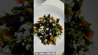 Japanese kabocha salad with walnut feta cheesekabocha fetacheese walnut trending viralvideo [upl. by Dnarb]