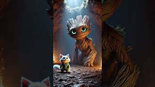 Cute kitten is saved by Tree Creature twice cat catstory cutecat catlovers [upl. by Winchell]