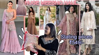 HUGE MEESHO HAUL  designer collection from Meesho meeshoreview haul designerhaul honestreview￼ [upl. by Ydnerb]