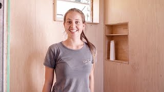 Building a Plywood Shower Cabin 🛁 Living Tiny Project 077 [upl. by Blondell]