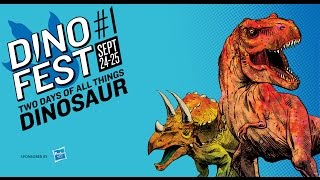 2016 Dino Fest Sept 2425 Two days of all things dinosaur [upl. by Adnicul]