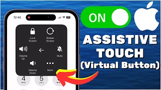 iPhone  How to Turn On Assistive Touch OnScreen Button 2024 [upl. by Anahsirk43]