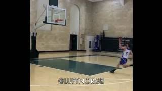 62 Pat Dickert Dunks from BEHIND the Free Throw Line [upl. by Naihr]