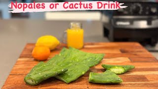 How To Make Nopales Or Cactus Juice [upl. by Reppart]