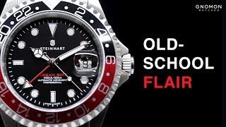 Steinhart Ocean 1 GMT BlackRed  Jubilee Bracelet [upl. by Tarrah]