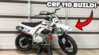 INSANE Build On Crf 110 Dirt Bike [upl. by Akiemahs901]