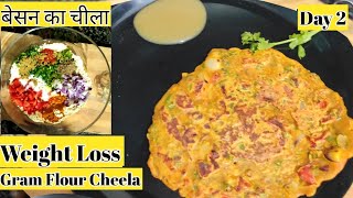 Day 2 बेसन चीला Cooking Besan Ka Chilla  How to Make Besan ka Cheela Besan ka Chilla kaise banaye [upl. by Fleta]