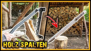 5 Arten Holz zu Spalten  Von Spanmesser bis Viking Woodsplitter  Top oder Flop Bushcraft Outdoor [upl. by Pammi]