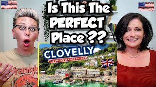 American Couple Reacts Clovelly England 1000 Year Old Fishing Village FIRST TIME REACTION [upl. by Nosniv]