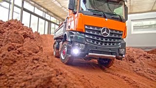 RC TRUCK ACTION MAN Scania MB Arocs Liebherr Volvo Komatsu RC Dozer RC Digger [upl. by Ydaj]