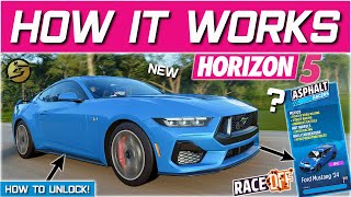 Forza Horizon 5 RACE OFF EXPLAINED How To Get Ford Mustang 2024  Raptor R FH5 Festival Playlist [upl. by Carree957]