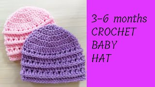 Cute amp Cozy Baby Hat for 36 Months  StepbyStep Crochet Tutorial [upl. by Debbi]