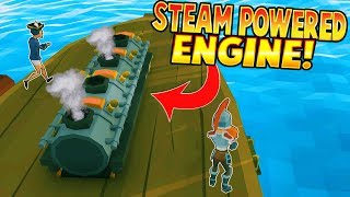 Building A Steam Powered Engine Ylands Gameplay [upl. by Eolc]