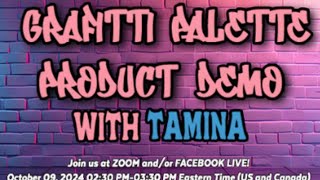 Tamina Grafitti Palette Product Demo [upl. by Mintun990]