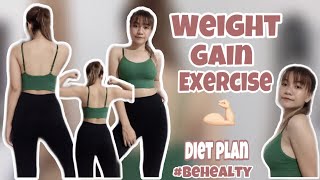 Guide to gain weight fast  wazan badhane ki exercise at home or at gym [upl. by Nivram]