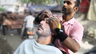 Gentle Street Barber Face Massage Experience in Delhi – Madhav Salon [upl. by Okiruy]