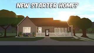 BUILDING A NEW BLOXBURG STARTER HOME WITH 20K  roblox [upl. by Airetnahs720]