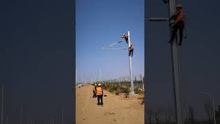 Electrified railway contactgrid pillar installation process [upl. by Aitercal]