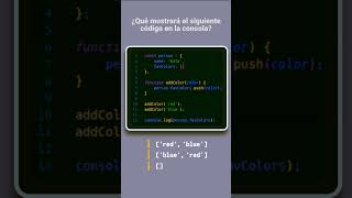 JavaScript  Reto 1 🔥 ¿Qué imprimirá este código en la consola [upl. by Ecniv]