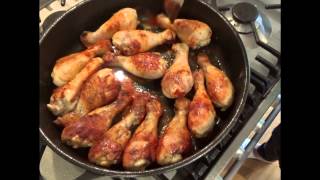 Pilons de poulet caramelises [upl. by Fletcher81]