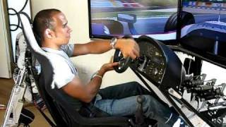 Lewis Hamilton Drives the Motion Pro II Racing Simulator [upl. by Law244]