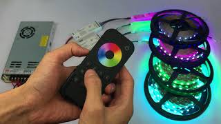 DC12V RGBW 4 in 1 LED Strip Lights Works with RT4 4 Zones Wireless Controller [upl. by Yellac]