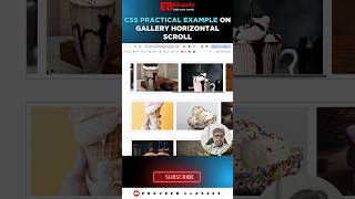 CSS Practical Example on Gallery Horizontal Scroll [upl. by Eicats906]