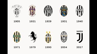 Juventus evoluzione dello stemma bianconero 19052020 [upl. by Dielu]