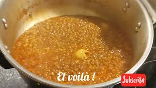 Morrocan lentils Recipe  lentilles à la marocaine meilleure recette عدس خطير ساهل جربي و حكمي [upl. by Anyl937]