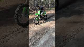 2021 Kx 100 hole shot bikelife kawasaki kx100 sendit shorts shortsvideo shortsfeed [upl. by Notsreik815]