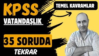 35 SORU İLE KPSS VATANDAŞLIK TEKRARI YAP [upl. by Dilly485]